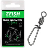 10kom - Vrtilica Zfish Rolling Swivel with T-Snap Veličina 10 / 27kg