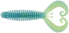 10ks - Gumena Namičnica Westin RingCraw 6cm Baby Blue/Chartreuse Banana