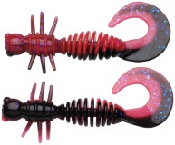 10ks - Gumová Nástraha Berkley PowerBait Power Curly 5,5cm Salmon Egg Red/Black