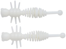 10ks - Gumová Nástraha Berkley PowerBait Power Larvae 5,5cm Milky White