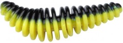 10ks - Gumová Nástraha Berkley PowerBait Power Pupa 3,5cm Black/Sunshine Yellow