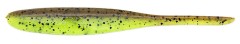 10ks - Gumová Nástraha Keitech Shad Impact 3" 7,6cm 2,2gr Green Pumpkin/Chartreuse