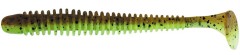 10ks - Gumová Nástraha Keitech Swing Impact 2,5" 6,3cm 1,3gr Green Pumpkin PP/Chart