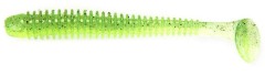 10ks - Gumová Nástraha Keitech Swing Impact 3" 7,6cm 2gr Lime / Chartreuse