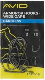 10ks - Háček Avid Carp Armorok Hooks Wide Gape Barbless