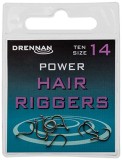 10ks Háček Drennan Power Hair Riggers Barbless Velikost 8