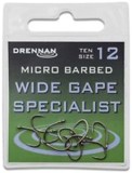 10ks Háček Drennan Wide Gape Specialist Velikost 12