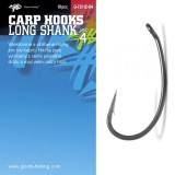 10ks - Háček Giants Fishing Long Shank Velikost 4 10ks - Háček Giants Fishing Long Shank Velikost 4