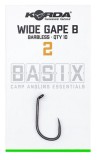 10ks - Háček Korda Basix Wide Gape Hooks Barbless