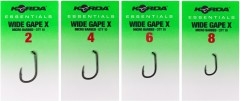 10ks - Háček Korda Essentials Wide Gape Barbed