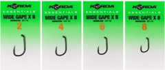 10ks - Háček Korda Essentials Wide Gape Barbless