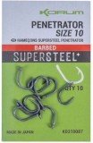 10ks - Háček Korum Penetrator Hooks Barbed Velikost 10