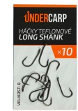 10ks - Háček UnderCarp Teflonový LONG SHANK Velikost 8