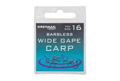 10ks - Háčik bez Protihrotu Drennan Wide Gape Carp Barbless