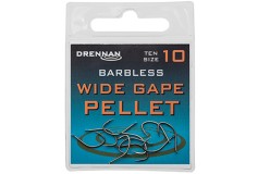 10ks - Háčik bez Protihrotu Drennan Wide Gape Pellet Barbless 10ks - Háčik bez Protihrotu Drennan Wide Gape Pellet Barbless
