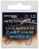10ks - Háčik Drennan Acolyte Carp Hair Rigger Barbless Veľ.12