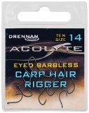 10ks - Háčik Drennan Acolyte Carp Hair Rigger Barbless Veľkosť 14