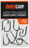 10ks - Háčik UnderCarp Teflonový Wide Gape Choddy Veľkosť 2
