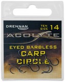 10ks Háčiky Drennan Acolyte Carp Circle Barbless veľ.14