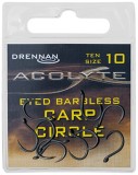 10ks - Háčiky Drennan Acolyte Carp Circle Barbless Veľkosť 10