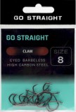 10ks - Háčiky Go Straight Claw Barbless Veľkosť 8