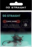10ks - Háčiky Go Straight Curve Shanx Barbless Veľkosť 8