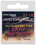 10ks - Háčky Bez Protihrotu Drennan Acolyte Carp Method Barbless Velikost 16