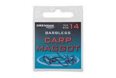 10ks - Háčky bez Protihrotu Drennan Carp Maggot Barbless