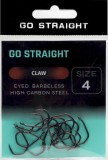 10ks - Háčky Go Straight Claw Barbless Velikost 4