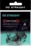 10ks - Háčky Go Straight Curve Shanx Microbarbed Velikost 4