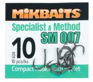 10ks - Háčky Mikbaits Specialist & Method SM 007 hook