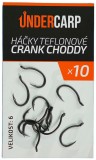10ks - Háčky teflonové UnderCarp CRANK CHODDY