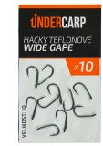 10ks - Háčky UnderCarp Teflonové WIDE GAPE Velikost 10