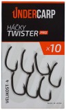 10ks - Háčky UnderCarp Twister PRO Velikost 4