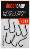 10ks - Háčky UnderCarp Wide Gape X Velikost 4