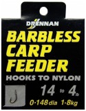 10ks - Hotový Návazec Drennan Barbless Carp Feeder 12 / 5lb