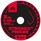 10ks - Hotový Návazec Mikado Strong Feeder Nr 2 0,22mm/100cm Vel. 2