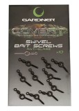 10ks - Kolíček s obratlíkem Gardner Covert Swivel Bait Screws Anti Glare Standard 10ks - Kolíček s obratlíkem Gardner Covert Swivel Bait Screws Anti Glare Standard