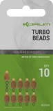 10ks - Korálky Korum Smokescreen Turbo Beads