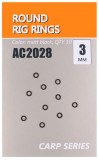 10ks - Kroužky Life Orange Round Rig Rings Micro 3mm