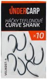 10ks - Kukačka UnderCarp Teflonovne CURVE SHANK Veličina 4