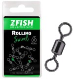 10ks - Obratlík Zfish Rolling Swivel Veľkosť 10 / 22kg 10ks - Obratlík Zfish Rolling Swivel Veľkosť 10 / 22kg
