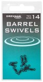 10ks - Obratlíky Drennan Barrel Swivel Velikost 14