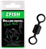 10ks - Obrtljač Zfish Rolling Swivel Crni Matt Veličina 8 / 28kg 10ks - Obrtljač Zfish Rolling Swivel Crni Matt Veličina 8 / 28kg