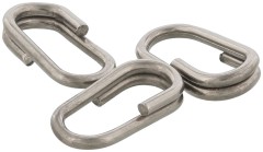 10ks Ovalni razdvojeni prstenovi Westin Crni Nikal