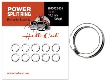 10ks - Pevnostní Kroužek Hell-Cat Power Split Ring 12mm 110kg 10ks - Pevnostní Kroužek Hell-Cat Power Split Ring 12mm 110kg