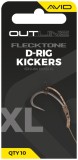 10ks - Rovnátka Avid Carp Outline FleckTone D-Rig Kicker XL