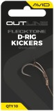 10ks - Rovnátka Avid Carp Outline FleckTone D-Rig Kicker