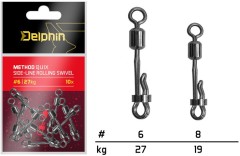 10ks - Rychloobratlík s Pojistkou Delphin Method QuiX Vel. #6 / 27kg