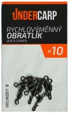 10ks - Rychlovýměnný Obratlík UnderCarp Quick Change Velikost 8 10ks - Rychlovýměnný Obratlík UnderCarp Quick Change Velikost 8